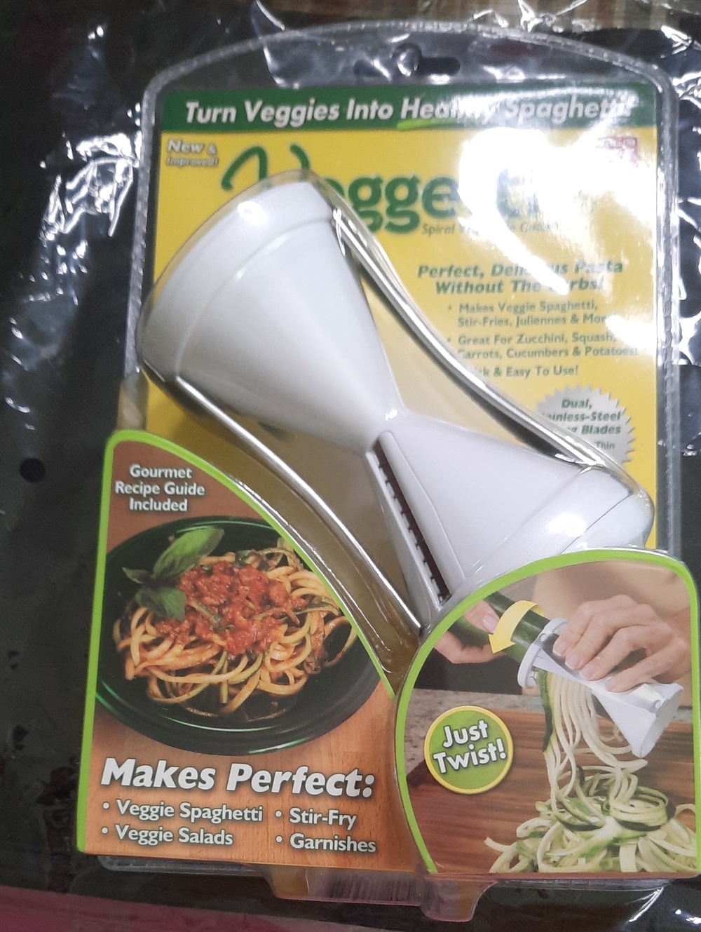 Unbranded White Veggie Spiralizer - Twist Vegetable Noodle Maker